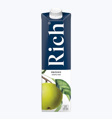 Сок RICH яблочный осветленный
